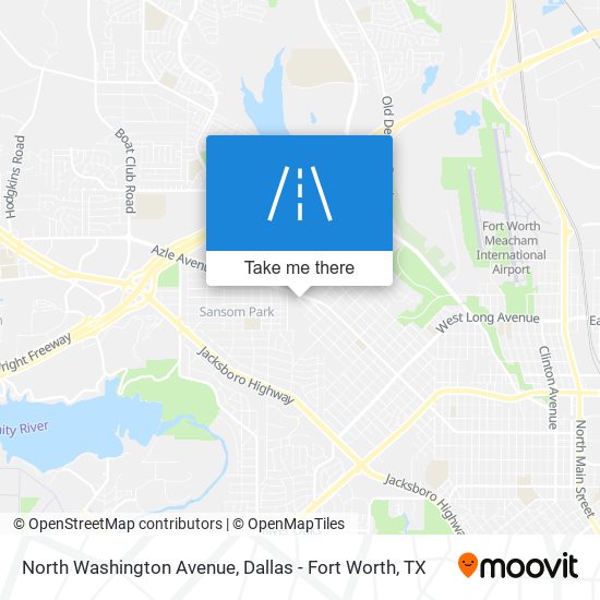 North Washington Avenue map