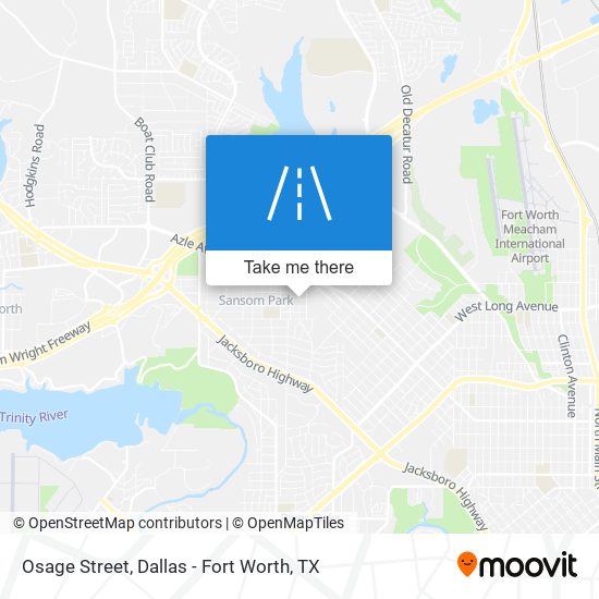 Osage Street map