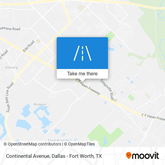 Mapa de Continental Avenue