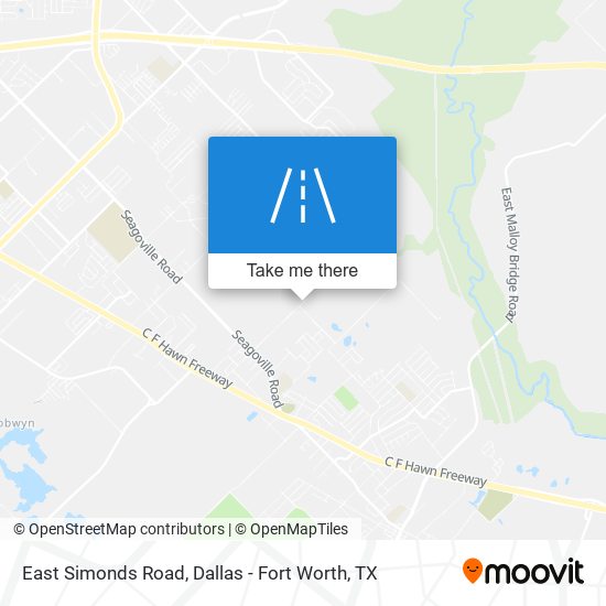 East Simonds Road map