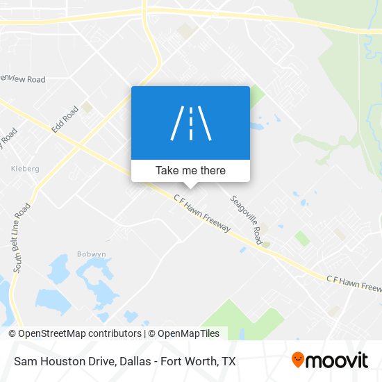 Sam Houston Drive map