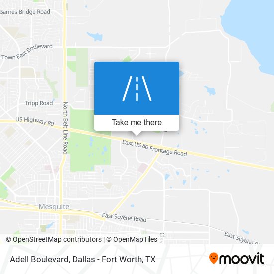 Adell Boulevard map