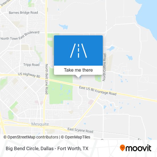 Big Bend Circle map