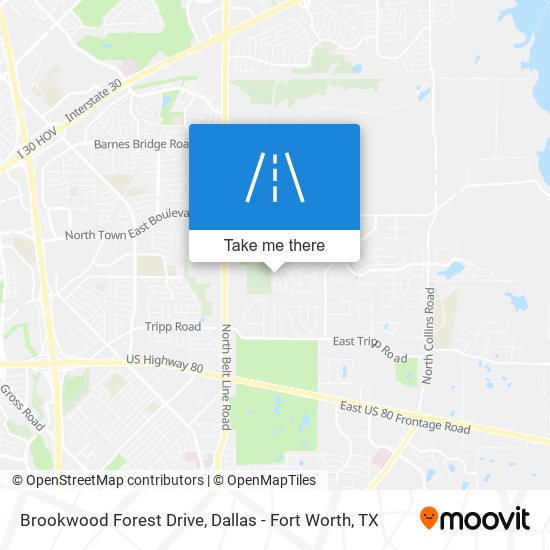Brookwood Forest Drive map