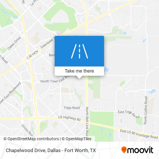 Chapelwood Drive map
