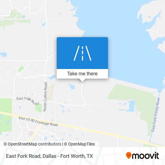 East Fork Road map