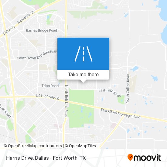 Harris Drive map