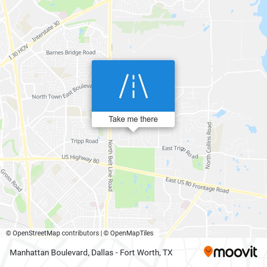 Manhattan Boulevard map