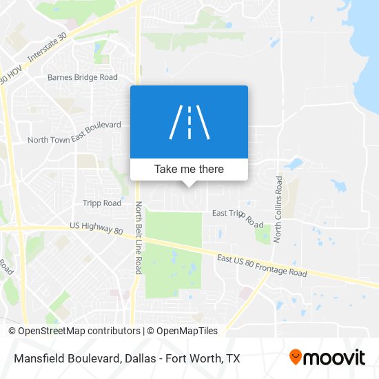 Mansfield Boulevard map