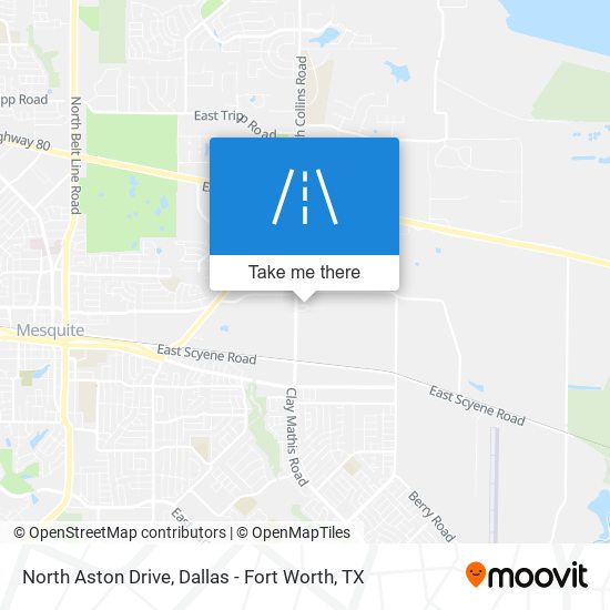 North Aston Drive map