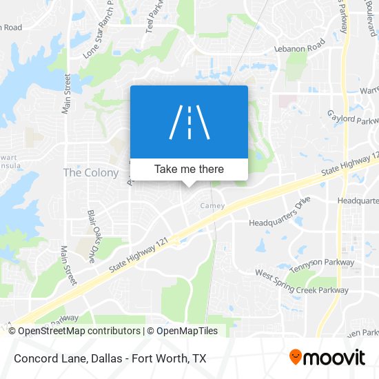 Concord Lane map