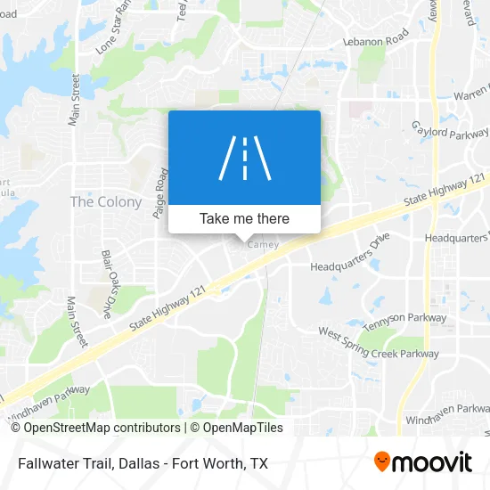 Fallwater Trail map