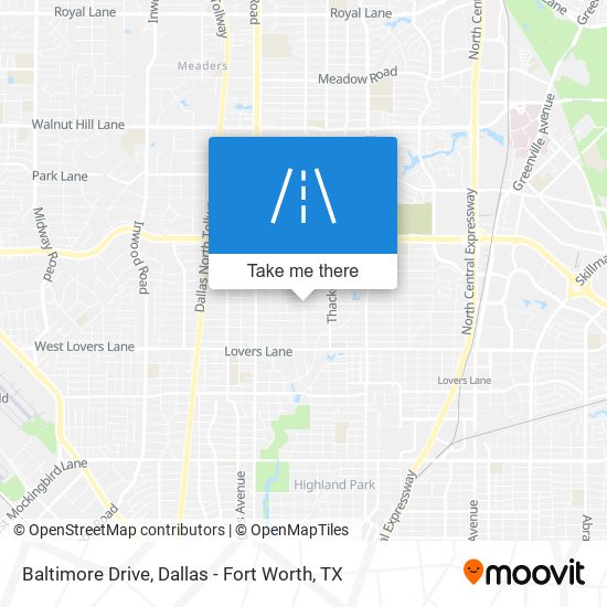 Mapa de Baltimore Drive