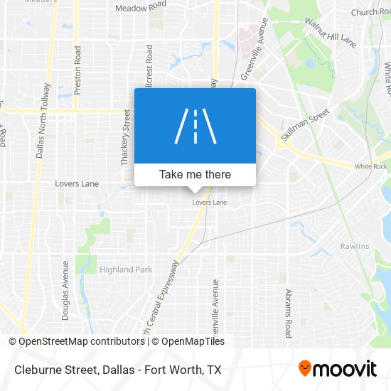 Cleburne Street map