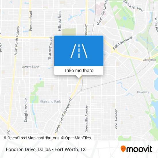 Fondren Drive map