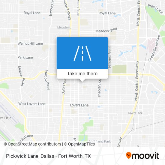 Pickwick Lane map