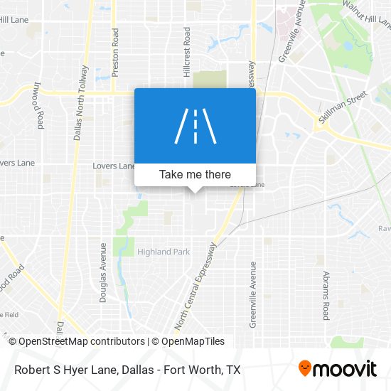 Robert S Hyer Lane map