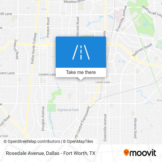 Rosedale Avenue map