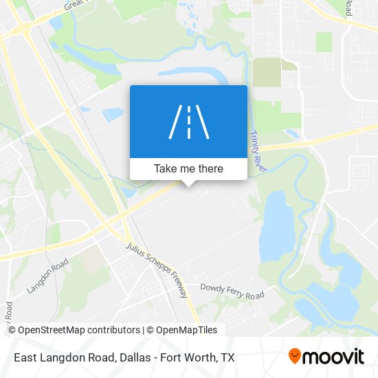East Langdon Road map