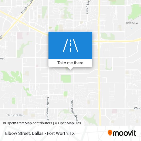 Elbow Street map