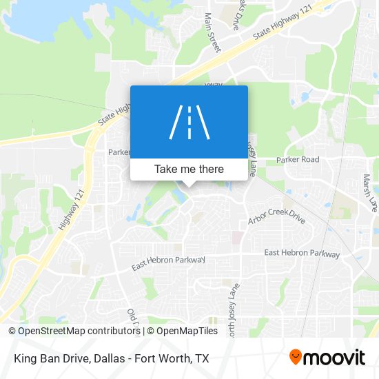 King Ban Drive map