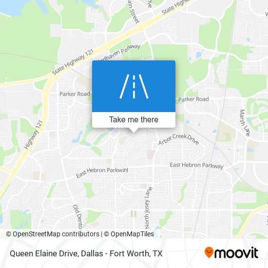 Queen Elaine Drive map
