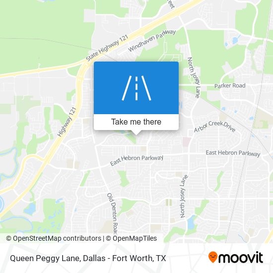 Queen Peggy Lane map