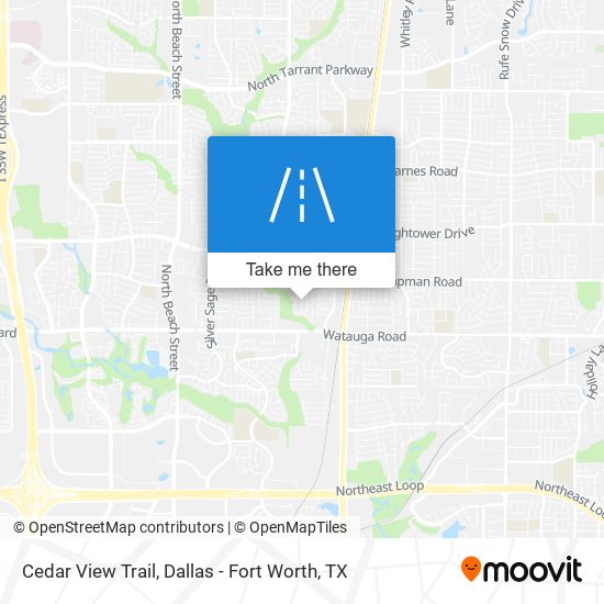 Mapa de Cedar View Trail