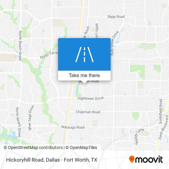 Hickoryhill Road map