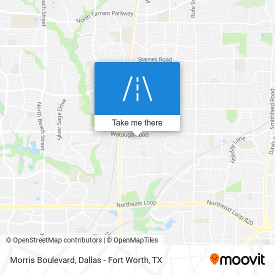 Morris Boulevard map