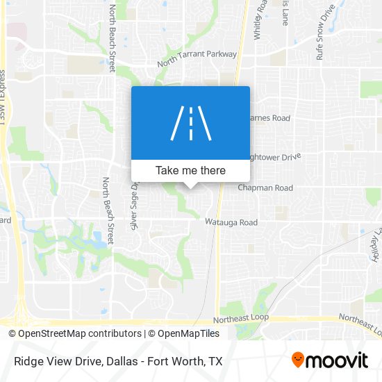 Ridge View Drive map