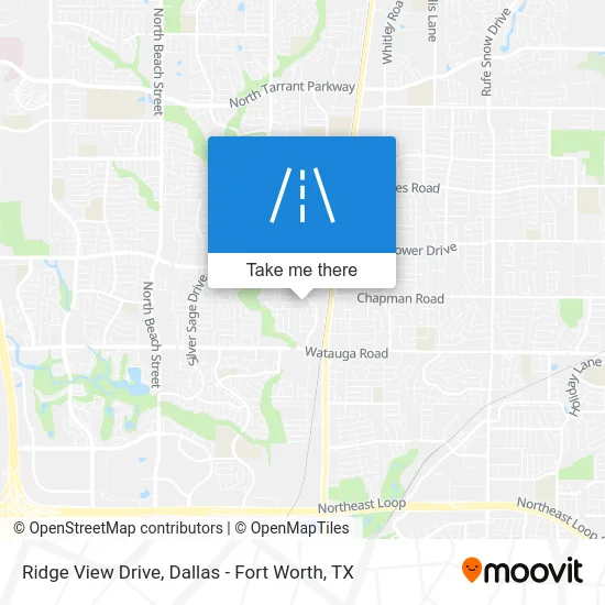 Ridge View Drive map