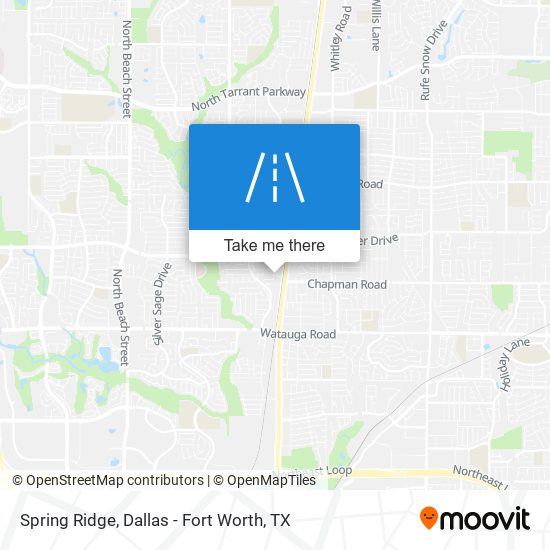 Spring Ridge map