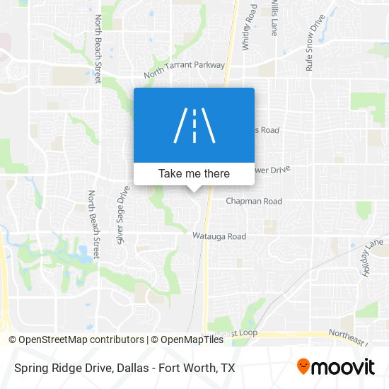 Spring Ridge Drive map