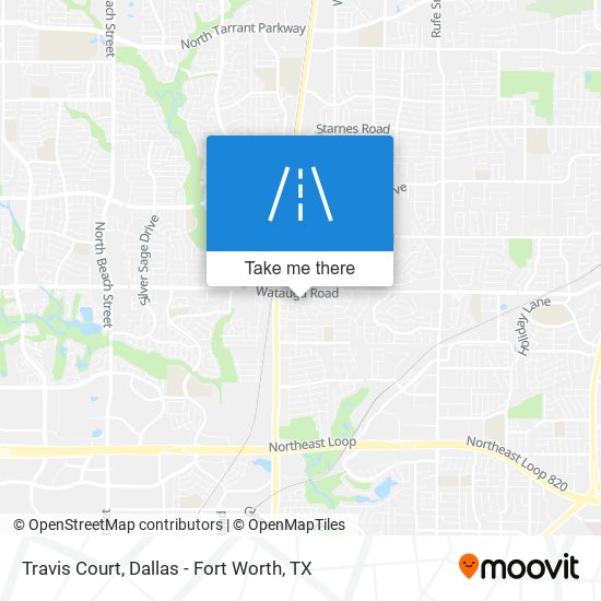 Travis Court map