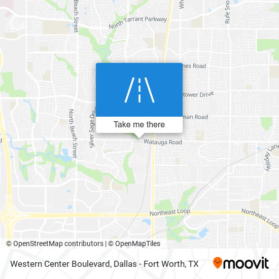 Mapa de Western Center Boulevard
