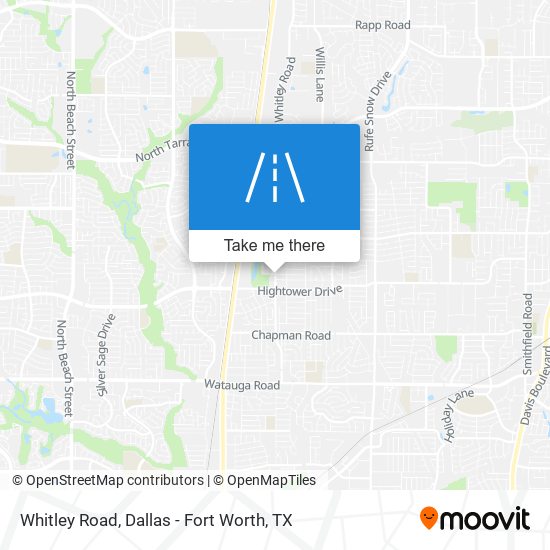 Mapa de Whitley Road