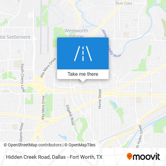 Hidden Creek Road map