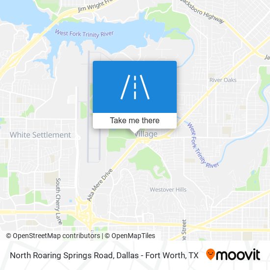 North Roaring Springs Road map