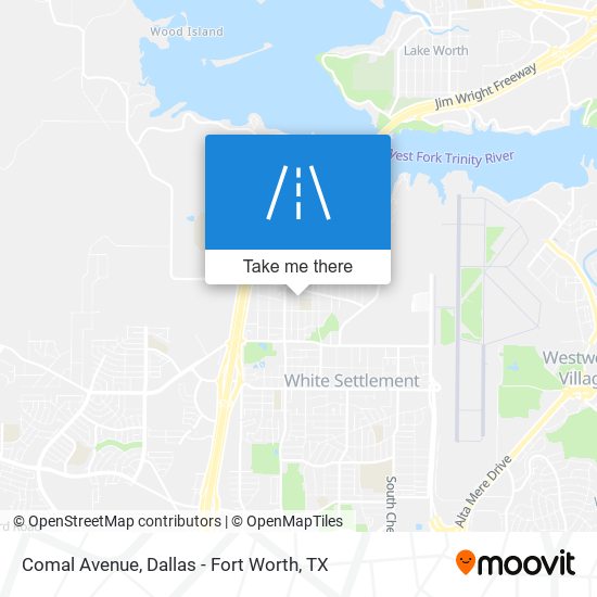 Comal Avenue map