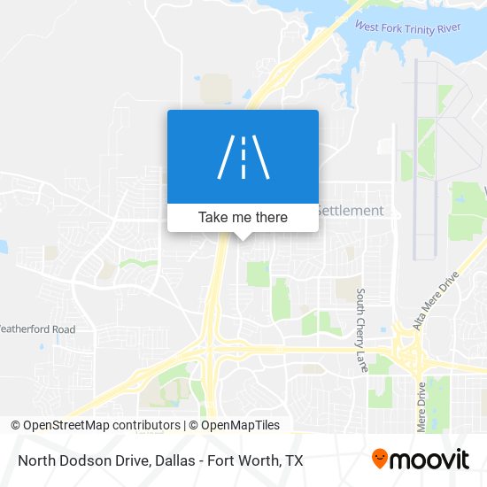 North Dodson Drive map