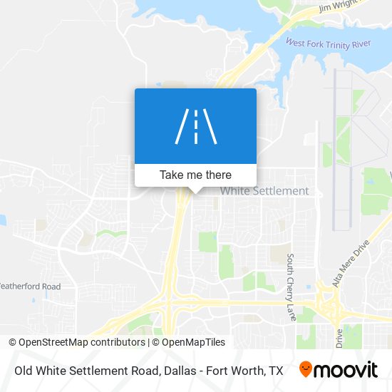 Old White Settlement Road map