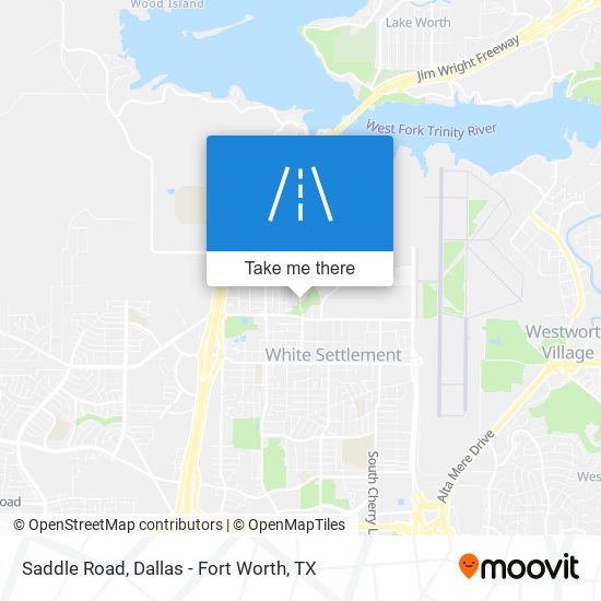 Mapa de Saddle Road