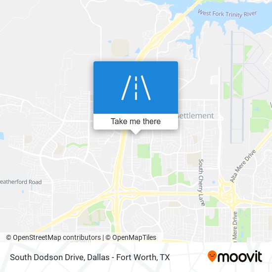 South Dodson Drive map