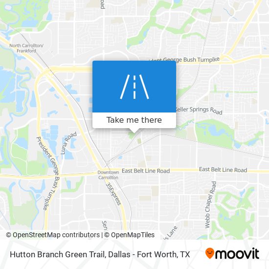 Hutton Branch Green Trail map