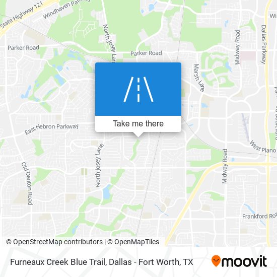 Furneaux Creek Blue Trail map