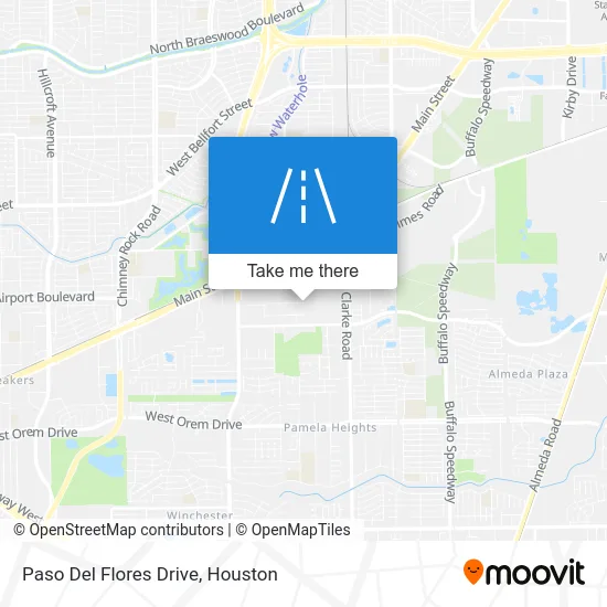 Paso Del Flores Drive map