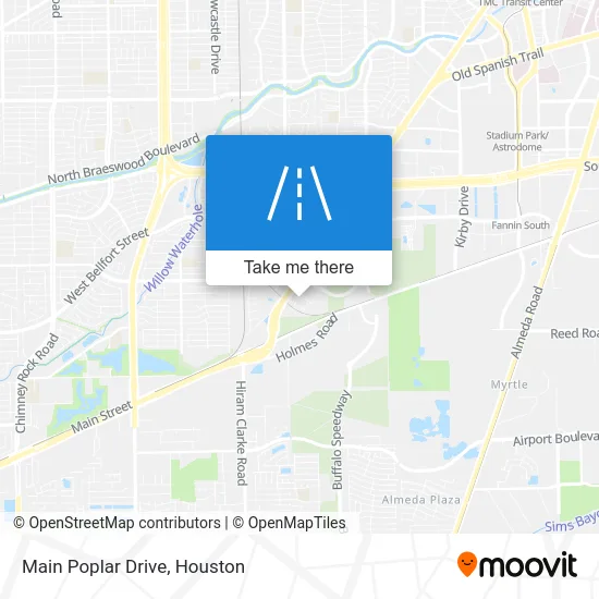 Main Poplar Drive map