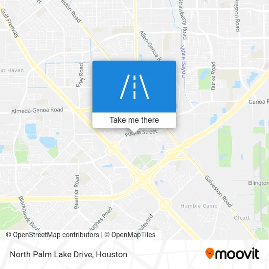 North Palm Lake Drive map