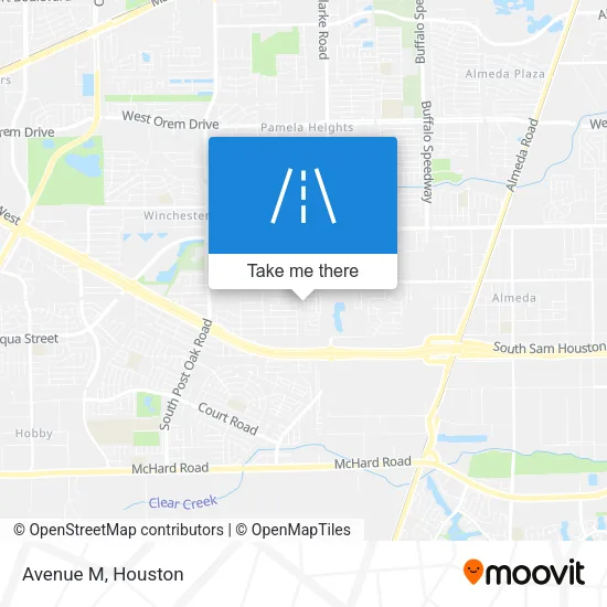 Avenue M map